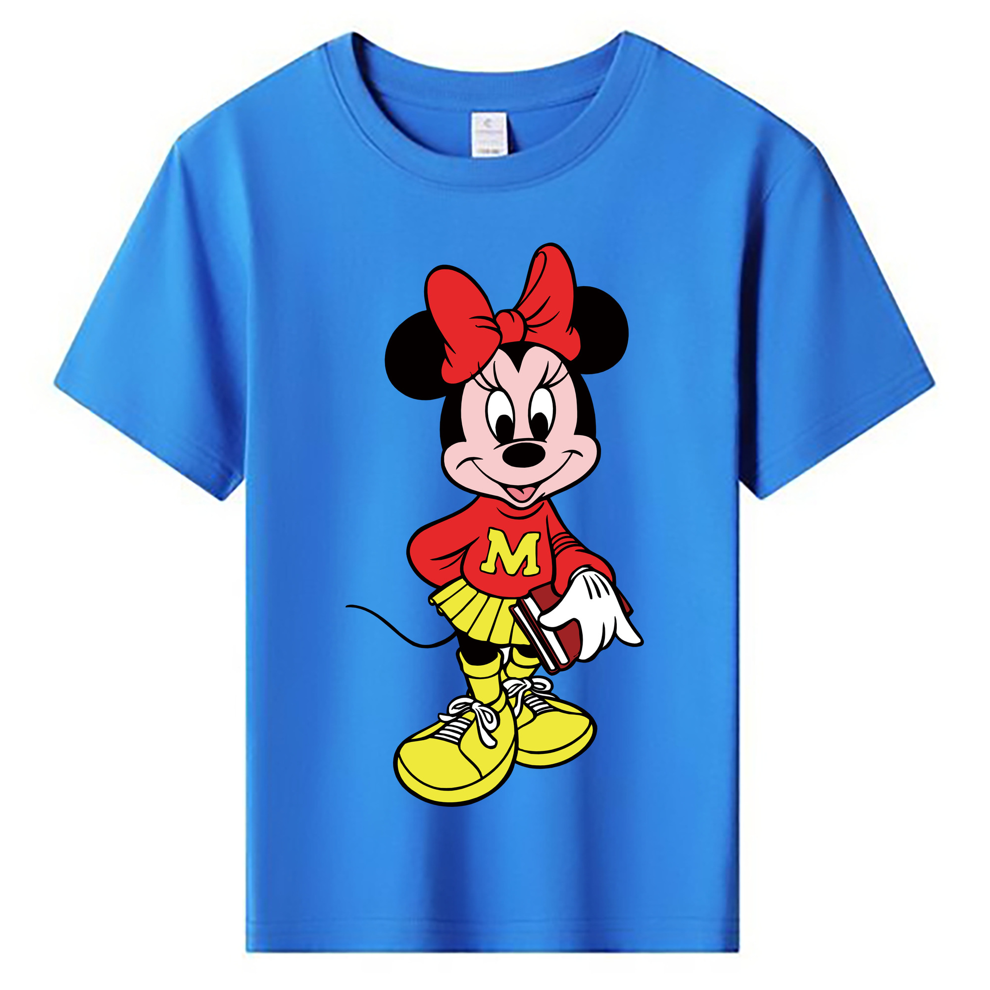 ミッキーマウス Mickey Mouse 綿100％キッズTシャツ（フロントプリント）